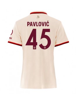 Bayern Munich Aleksandar Pavlovic #45 Ausweichtrikot für Frauen 2024-25 Kurzarm